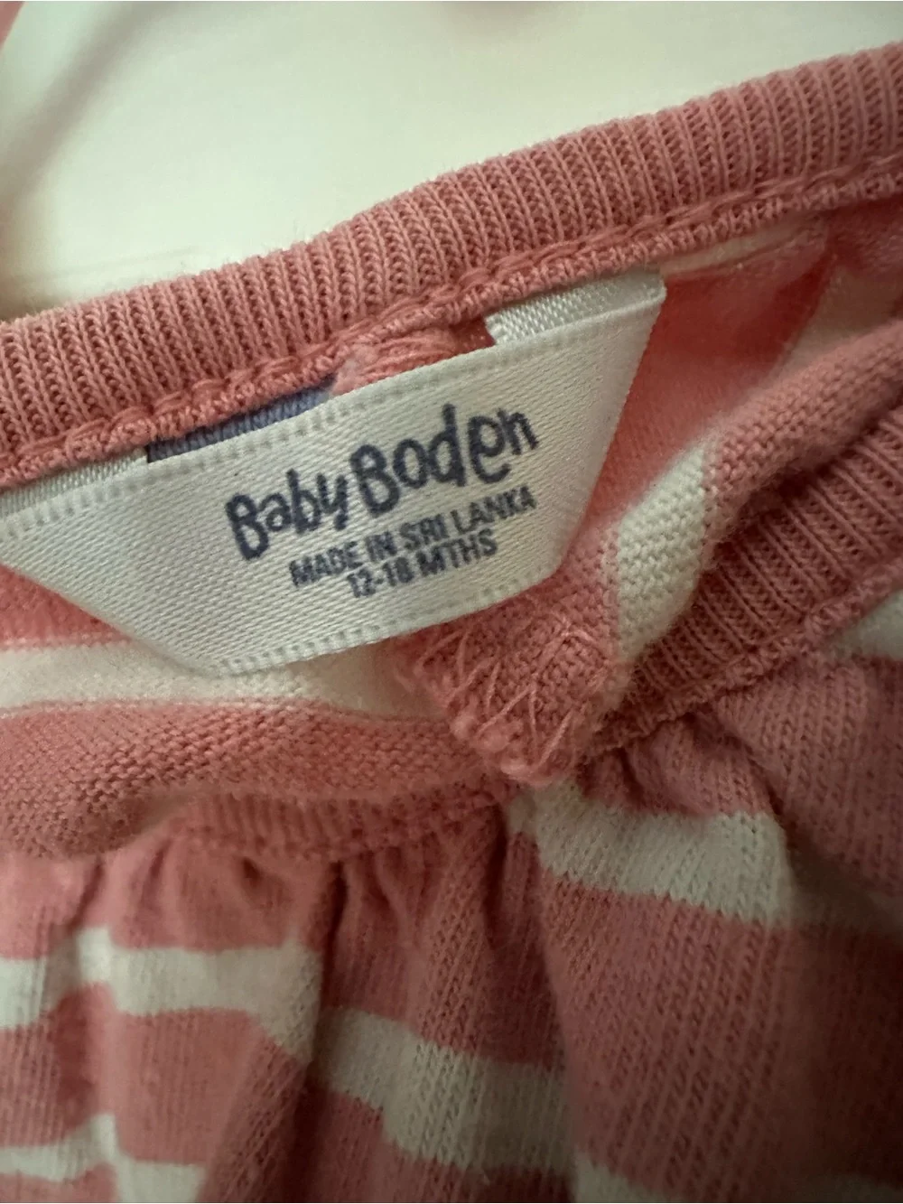 Baby Boden seahorse dress, size 12-18 months